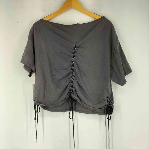 アトモスピンク ATMOS PINK Lace-up One Shoulder Top レースアップ ワンショルダー トップ レディース