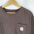 カーハート Carhartt original fit ビッグシルエット ワンポイントロゴ ポケ付き半袖無地Tシャツ メンズ import:XL