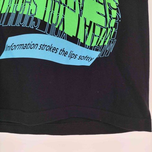 MESSA STORE アニメイラストプリント クルーネックTシャツ メンズ import:L