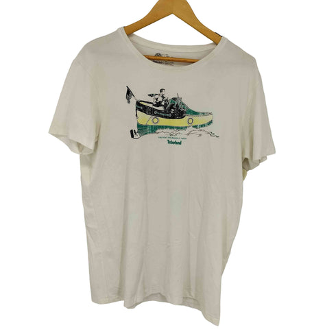 ティンバーランド Timberland デッキシューズプリント クルーネックTシャツ メンズ JPN:XL