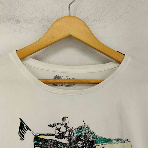 ティンバーランド Timberland デッキシューズプリント クルーネックTシャツ メンズ JPN:XL