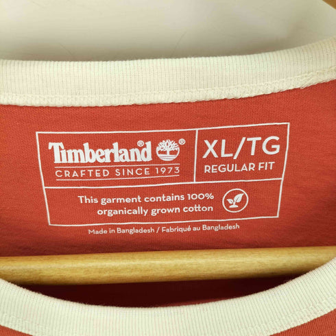 ティンバーランド Timberland ロゴプリント リンガーTシャツ メンズ JPN:XL