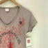 ディーゼル DIESEL フロントプリント Uネック S/S Tシャツ ピチT Y2K レディース