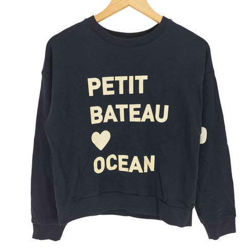 プチバトー PETIT BATEAU スウェット 長袖 プルオーバー レディース import:S
