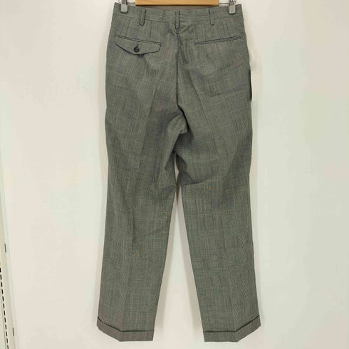 グレンチェック ウール 2タックスウェットパンツ メンズ 79