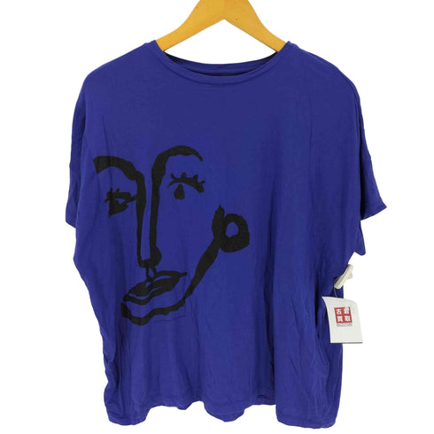 ワイズフォーリビング Ys for living グラフィックデザイン クルーネック フレンチスリーブ Tシャツ レディース