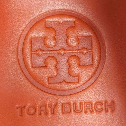 トリーバーチ TORY BURCH SYNTHETIC SOLE 異素材切替 リボン フラットシューズ バレエシューズ レディース 5M