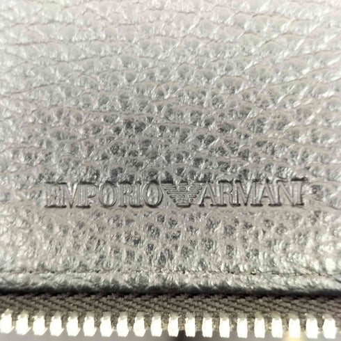 エンポリオアルマーニ EMPORIO ARMANI ラウンドファスナーウォレット タンブルレザー メンズ