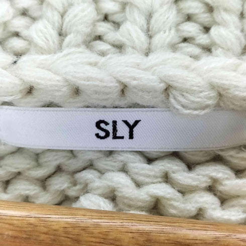 スライ SLY COW CABLE SWEATER カウ ケーブルセーター レディース FREE