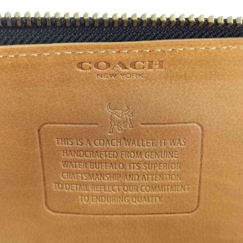 コーチ COACH ウォーターバッファロー レザー 長財布 メンズ