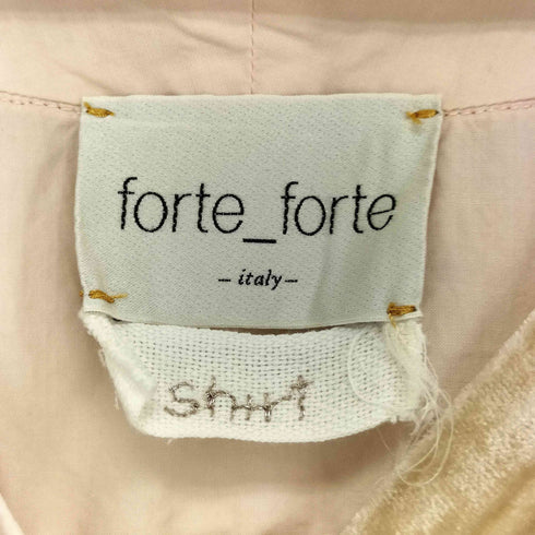 フォルテフォルテ forte forte コットンブラウス レディース