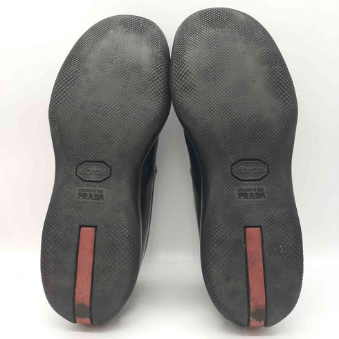 プラダ PRADA イタリア製 SPORT Vibramソール ドローコード レザー ローファー レディース EUR:35