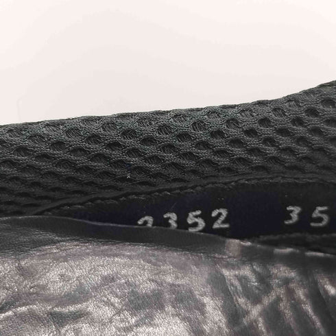 プラダ PRADA イタリア製 SPORT Vibramソール ドローコード レザー ローファー レディース EUR:35