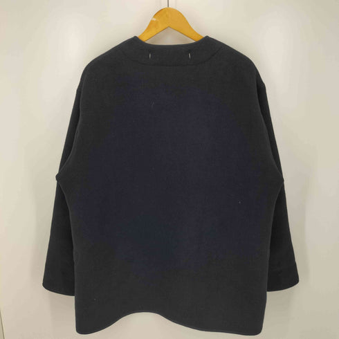 ユニクロ UNIQLO フリース ノーカラー コート メンズ JPN:L