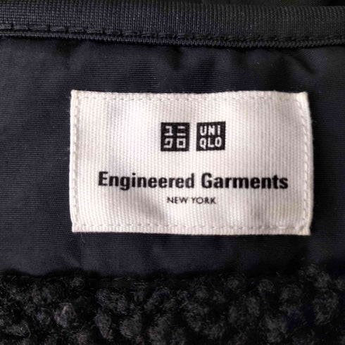 ユニクロ UNIQLO フリース ノーカラー コート メンズ JPN:L