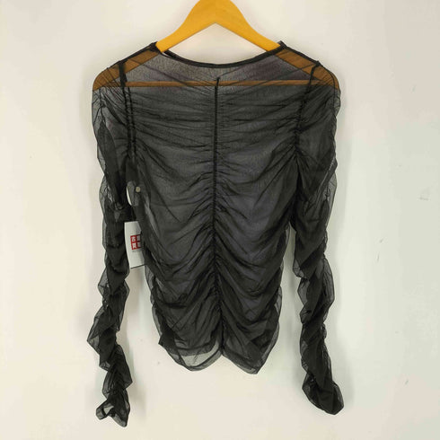 エーアイシー AIC. ぼかしドットチュールギャザートップス レディース ONE SIZE