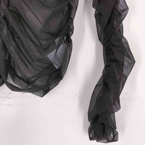 エーアイシー AIC. ぼかしドットチュールギャザートップス レディース ONE SIZE