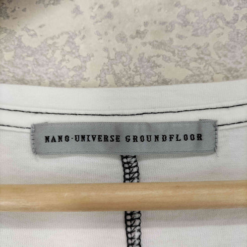 ナノユニバースグラウンドフロア nano universe GROUNDFLOOR フォトプリント クルーネックTシャツ メンズ JPN:M