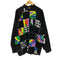 80s-90s MODI DENIM スパンコールデザイン スタンドカラージップアップジャケット メンズ JPN:M