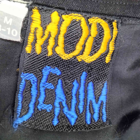 80s-90s MODI DENIM スパンコールデザイン スタンドカラージップアップジャケット メンズ JPN:M