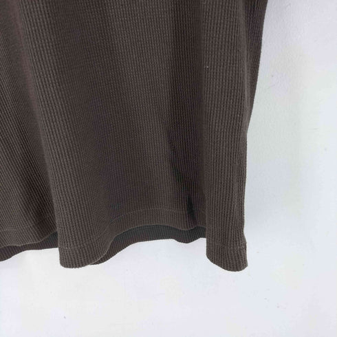 アヴィレックス AVIREX ワッフル ロゴプリント ヘンリーネックカットソー メンズ JPN:L
