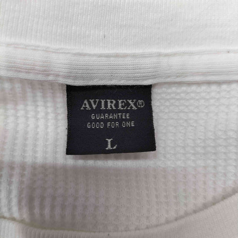 アヴィレックス AVIREX ワッフル ロゴプリント カットソー メンズ JPN:L