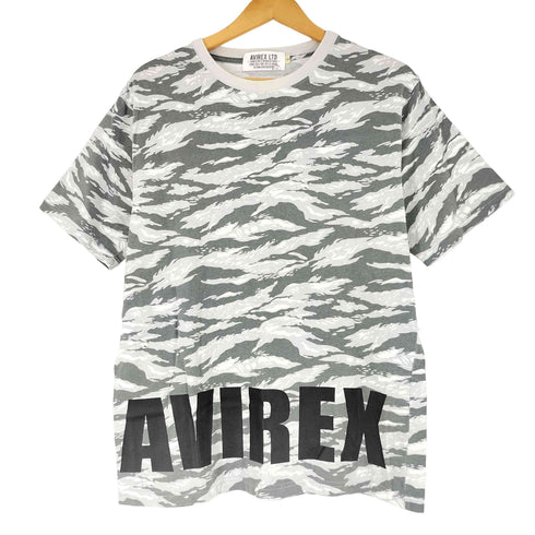 アヴィレックス AVIREX カモフラ クルーネックTシャツ メンズ JPN:L