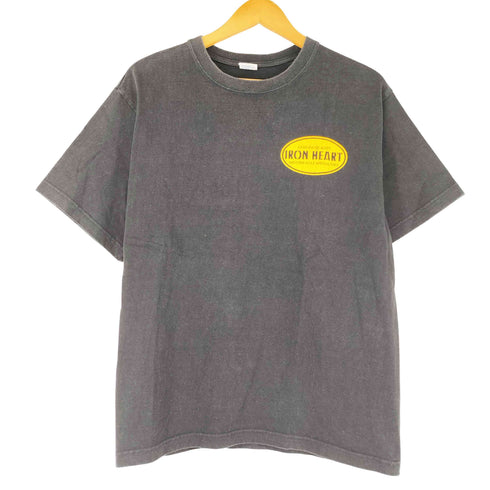 IRON HEART ロゴプリントクルーネックTシャツ メンズ JPN:L