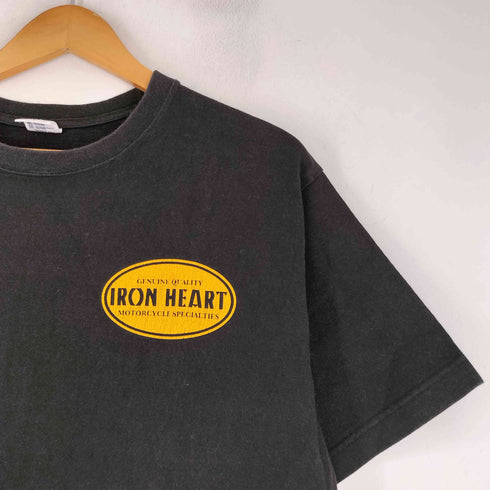 IRON HEART ロゴプリントクルーネックTシャツ メンズ JPN:L