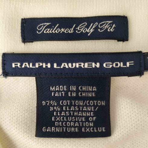 ラルフローレンゴルフ RALPH LAUREN GOLF エンブレム刺繍 プリントデザイン 半袖 ポロシャツ レディース import:XS