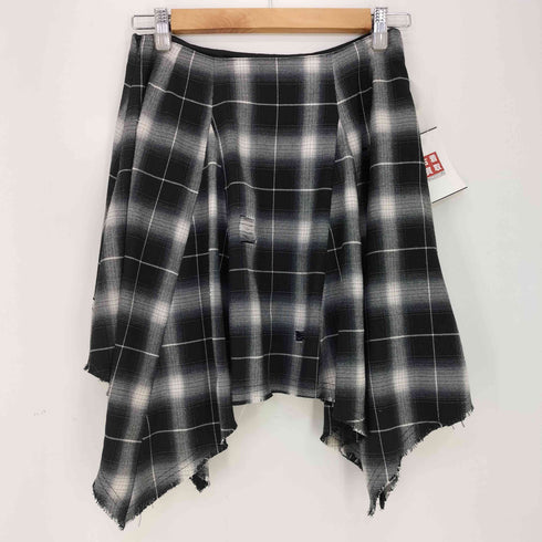 ラグアジェム LAGUA GEM ASYMMETRY チェックスカート レディース JPN:M