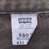 リーバイス Levis 00S USA製 ボタン裏554 後染 550 RELAXED FIT リラックスフィットテーパードデニムパンツ メンズ W34 L32