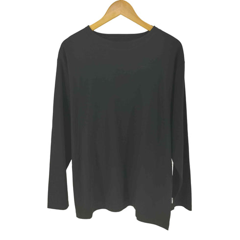 ナノユニバース NANO universe モクロディ ボートネック サイドスリット Tシャツ メンズ L