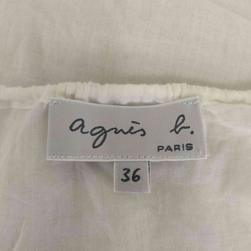 アニエスベー agnes b. サンライズ期 白タグ コットン ブラウス レディース JPN:36