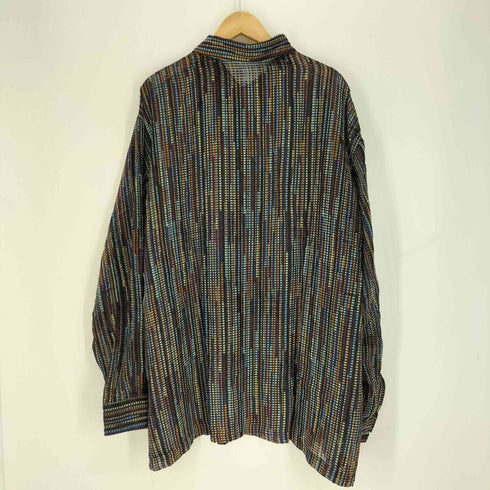 ステイシーアダムス STACY ADAMS 90-00S 総柄 マルチカラー L/S シャツ メンズ 2XL