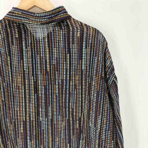 ステイシーアダムス STACY ADAMS 90-00S 総柄 マルチカラー L/S シャツ メンズ 2XL