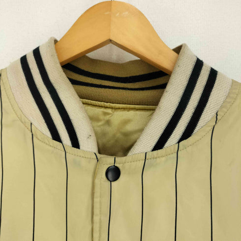 90S MALT’S モルツビール ロゴ刺繍 リバーシブルスタジアムジャンパー メンズ