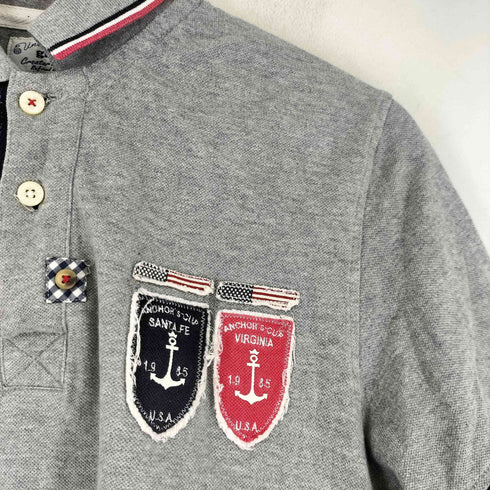 ジム gim ワッペン 半袖 ポロシャツ レディース JPN:L