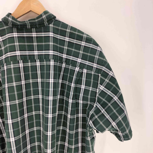 ラングラー Wrangler WRIKLE RESIST タータンチェック S/S ボタンダウン シャツ メンズ 3XL