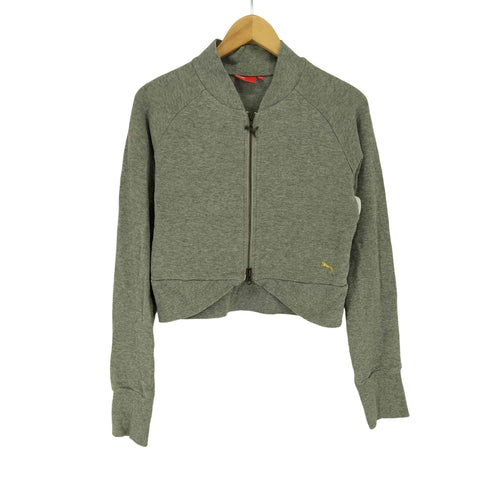 プーマ PUMA Y2K ヒットユニオン 短丈 刺繍 ダブルジップアップ パーカー レディース import:L