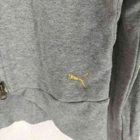 プーマ PUMA Y2K ヒットユニオン 短丈 刺繍 ダブルジップアップ パーカー レディース import:L