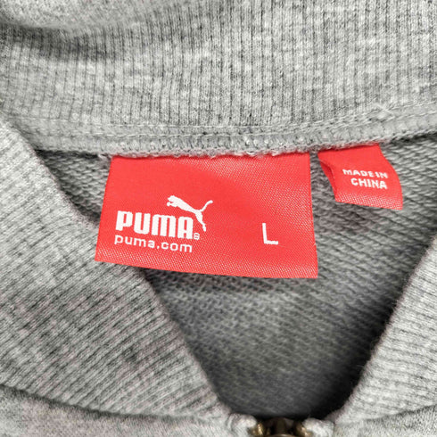 プーマ PUMA Y2K ヒットユニオン 短丈 刺繍 ダブルジップアップ パーカー レディース import:L