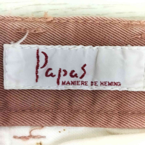パパス papas コットン ワンタック チノスラックス メンズ JPN:XL