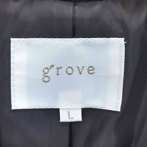 グローブ grove チェック柄 ダブル テーラード ジャケット レディース JPN:L