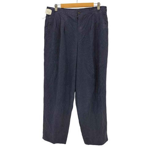 パパス papas PAPASISLAND シルク100 ツータック ワイドスラックス メンズ JPN:XL