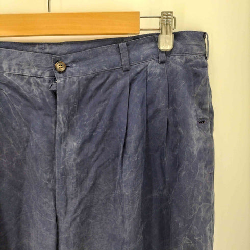 パパス papas PAPASISLAND シルク100 ツータック ワイドスラックス メンズ JPN:XL