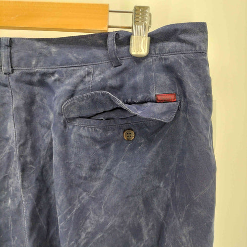 パパス papas PAPASISLAND シルク100 ツータック ワイドスラックス メンズ JPN:XL