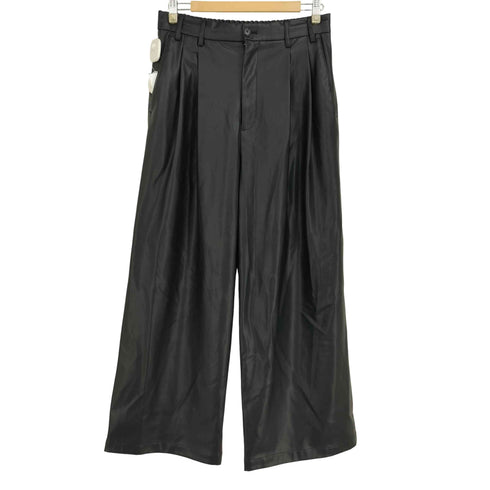 ザラ ZARA フェイクレザーワイドパンツ メンズ JPN:S