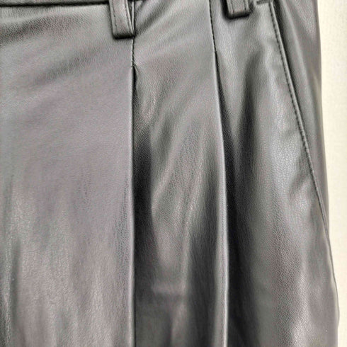 ザラ ZARA フェイクレザーワイドパンツ メンズ JPN:S