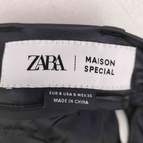 ザラ ZARA フェイクレザーワイドパンツ メンズ JPN:S